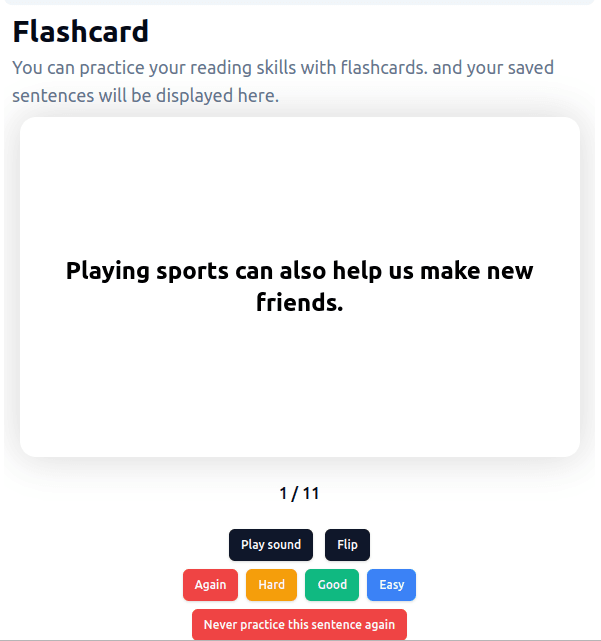 SRS Flashcard System