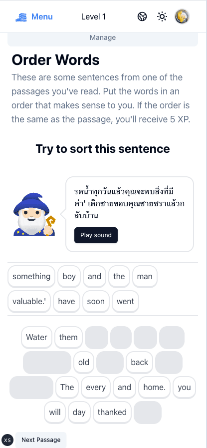 Word Order Exercises