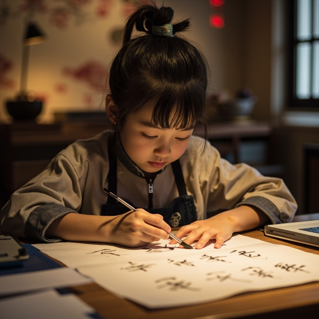 Chinese calligraphy and learning materials